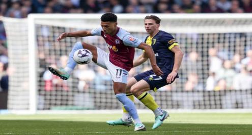 واتكينز يقود هجوم أستون فيلا أمام كلوب بروج في دوري الأبطال